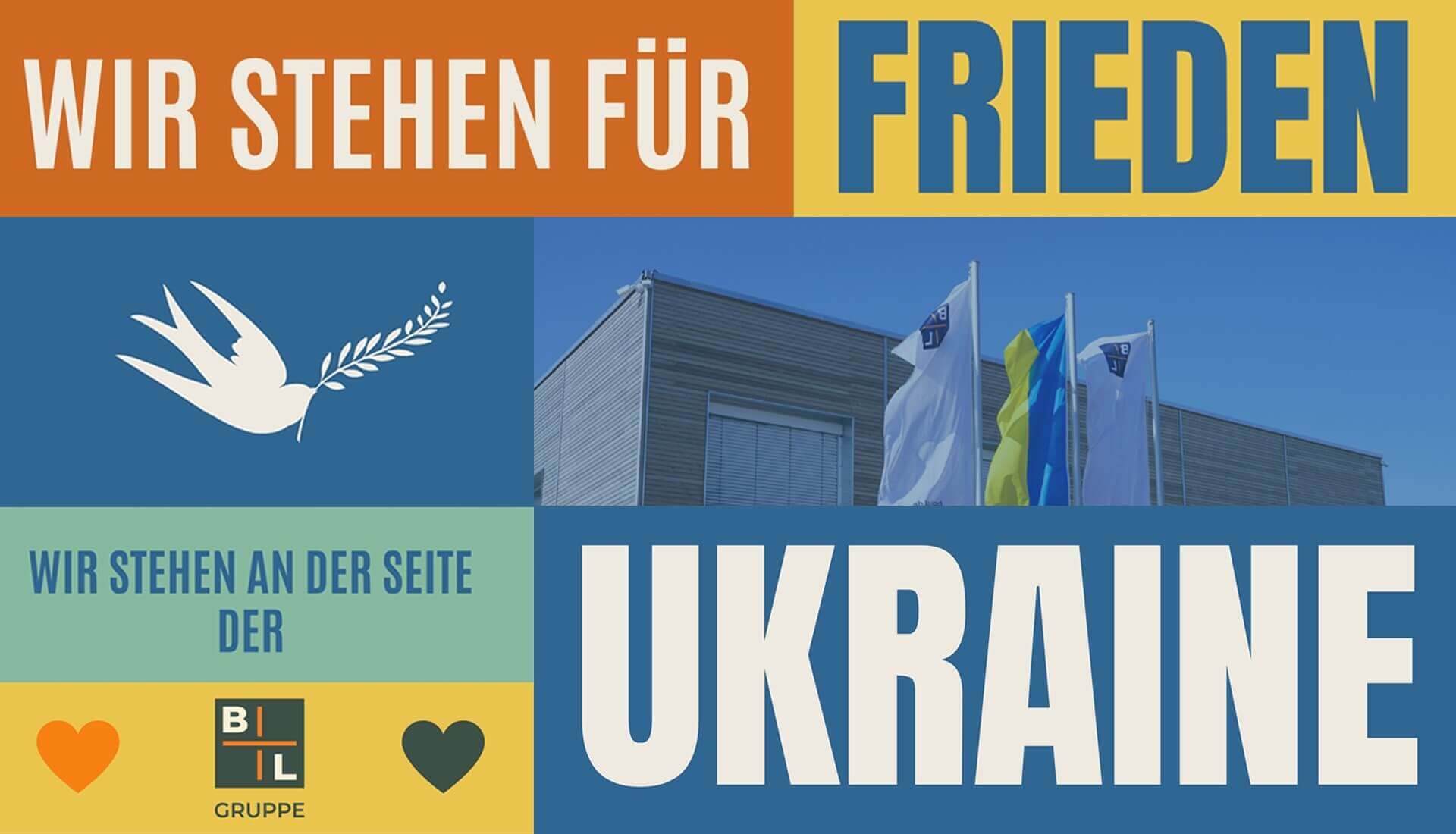 Wir stehen für Frieden. Wir stehen an der Seite der Ukraine.